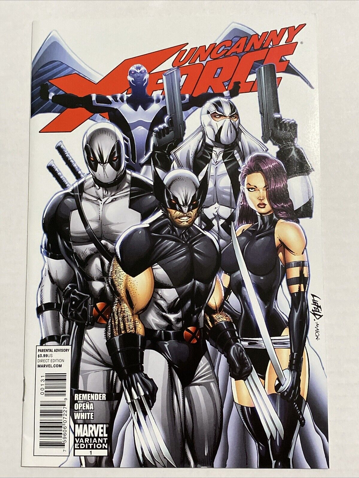 Uncanny X-force 1 Liefeld Variant 1:50 - 2010 Marvel Deadpool Wolverine