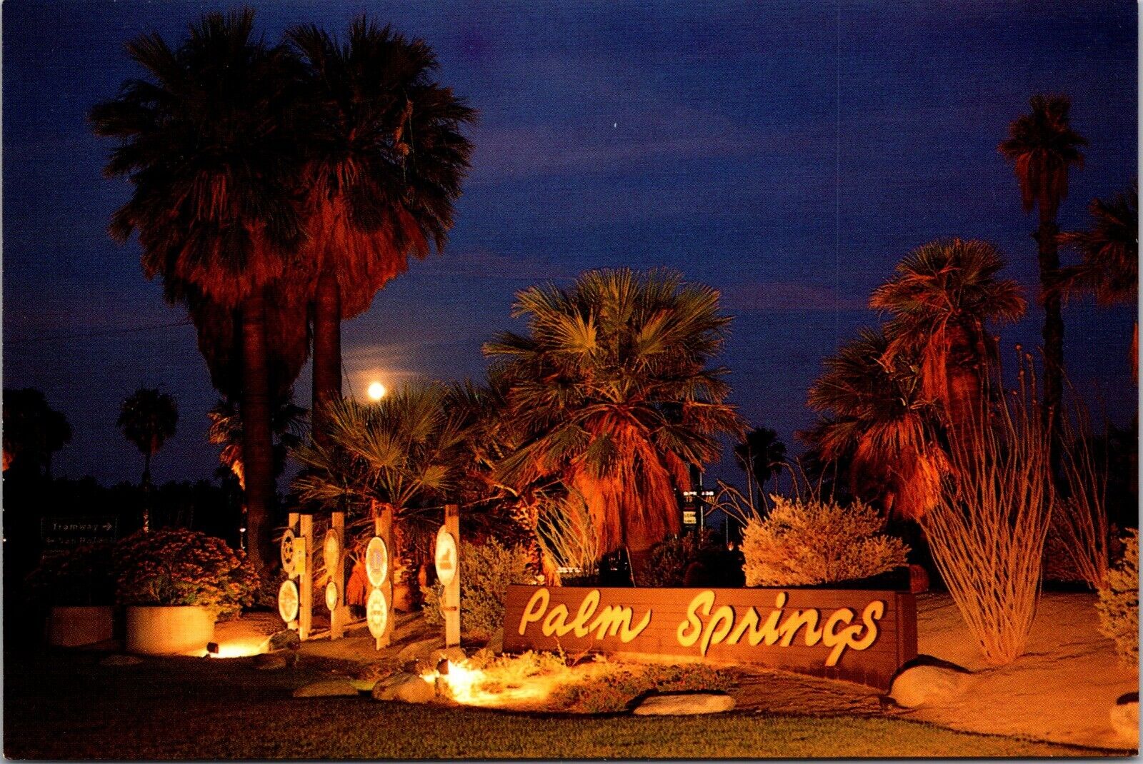 Postcard 4 x 6 City Of Palm Springs Entry Sign [cf]