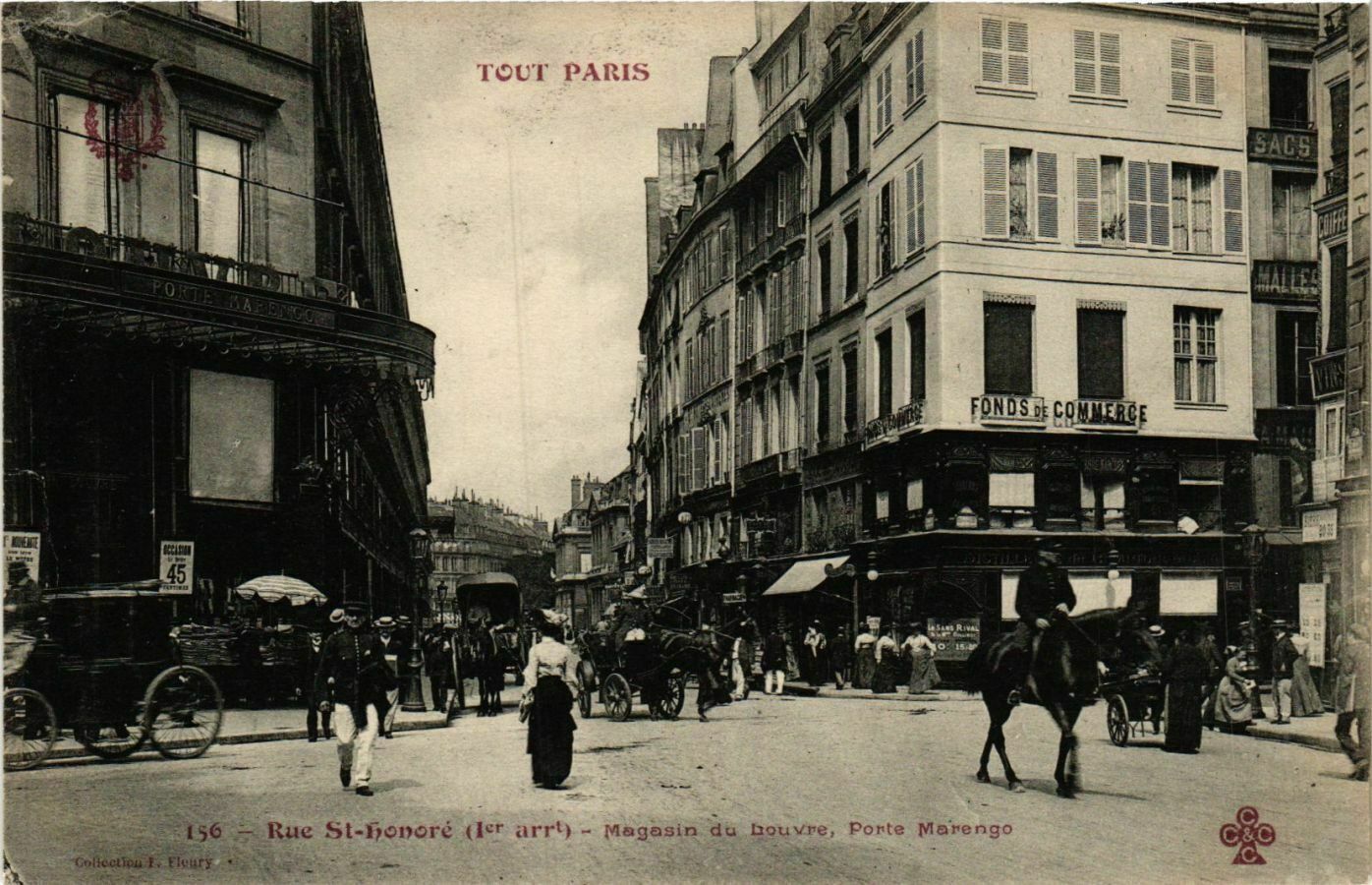 CPA TOUT PARIS 1e 156 Rue St-Honore. Louvre Shop, Porte Marengo (574685)