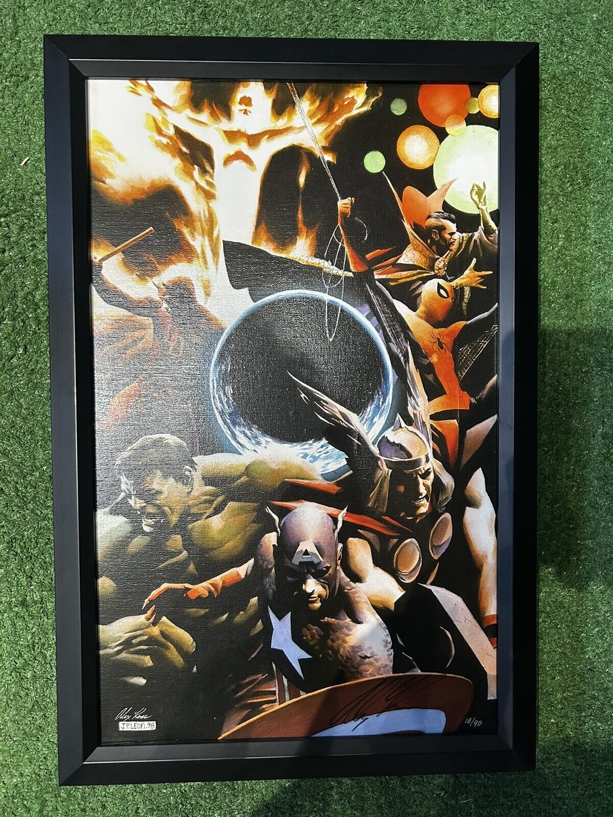 Captain America, Hulk, Thor, Spiderman, Dr Strange, Daredevil Human Torch Poster