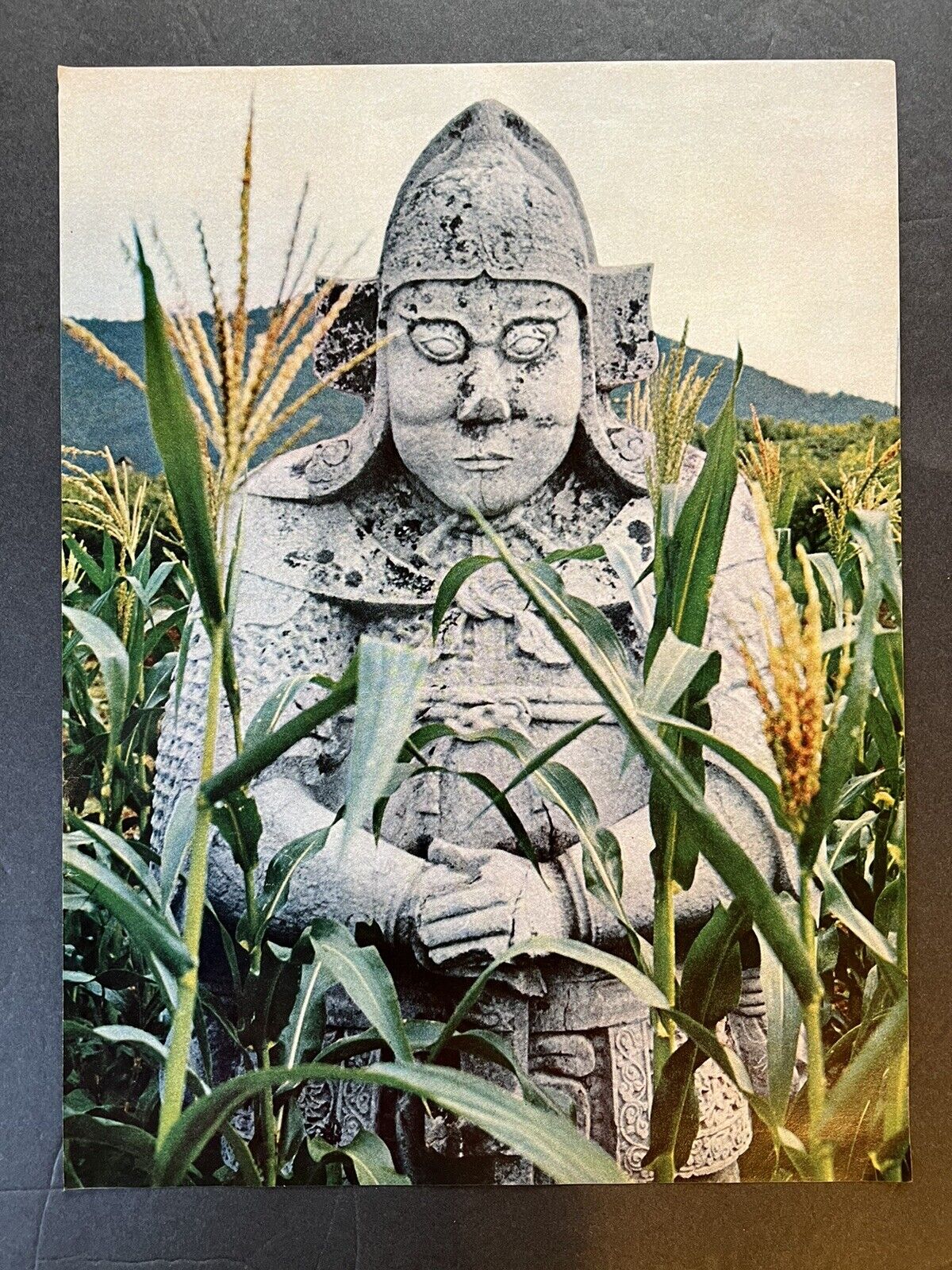 Vtg 1960s Full-Page Photo Art - Chinese Sculpture, Tomb Carving Western Dynasty