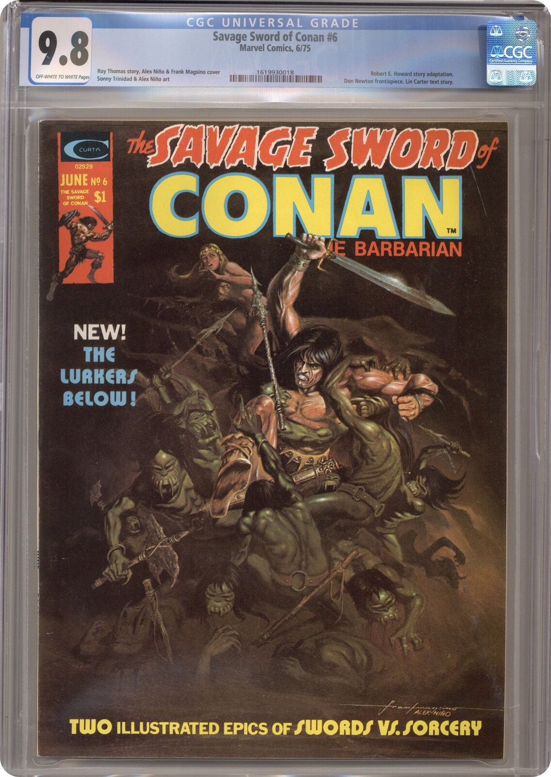 Savage Sword of Conan #6 CGC 9.8 1975 1619930018