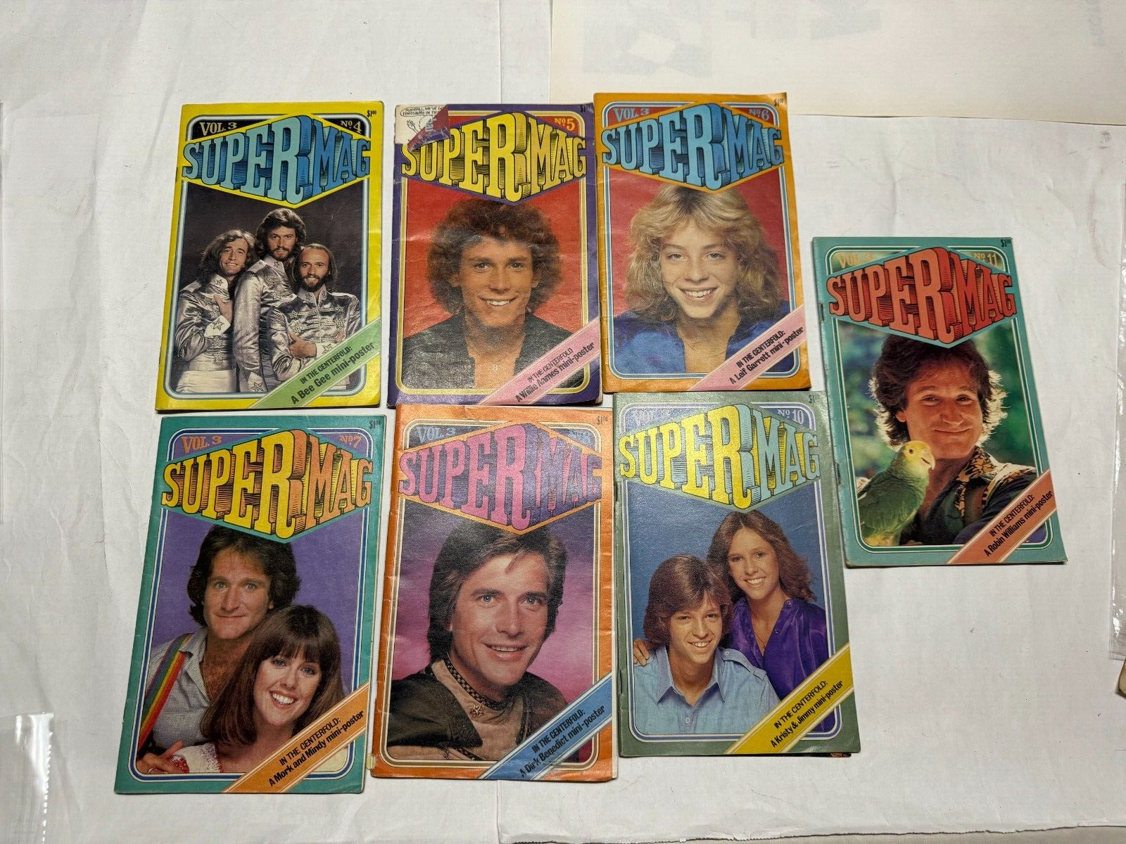 Lot Of 7 Different Issues Supermag Vol. 3 # 4 5 6 7 8 10 11 Bee Gees