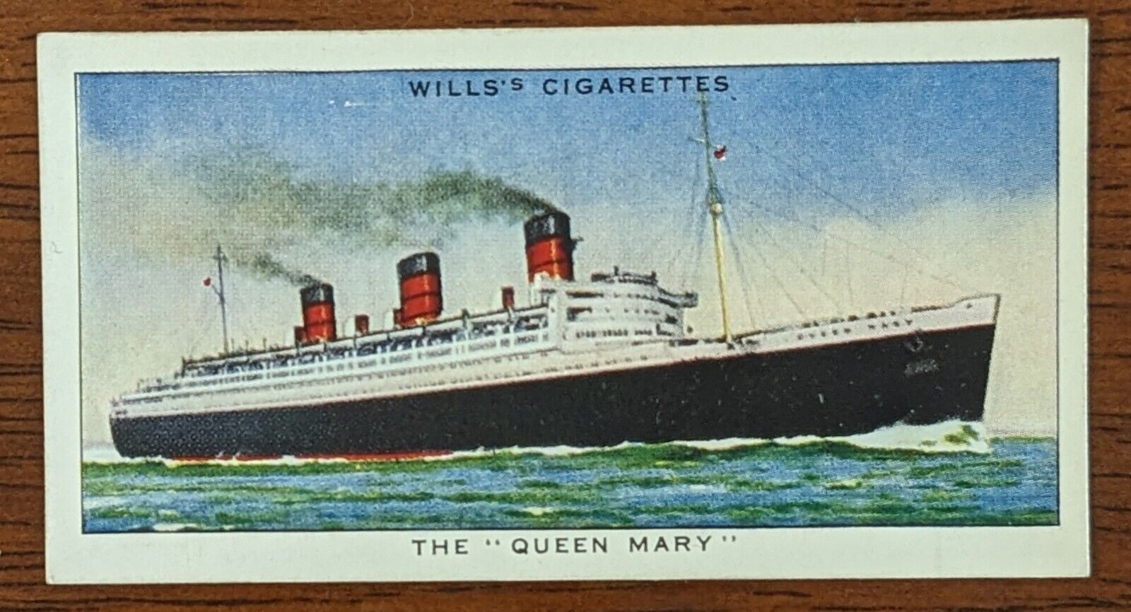 1938 Wills Speed Cigarette Card # 37 The Queen Mary.