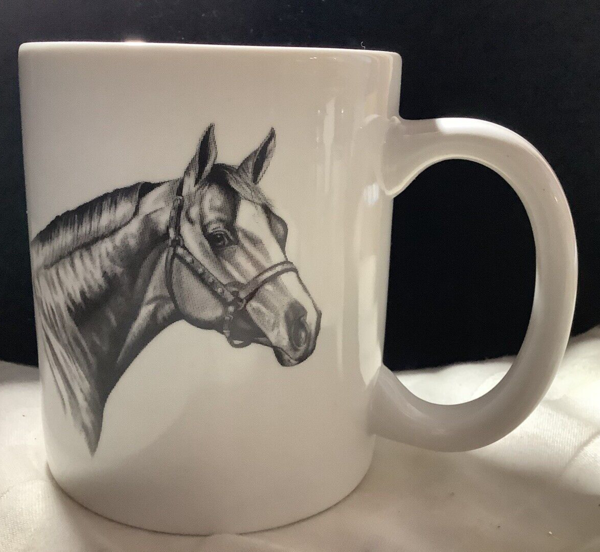 Rosalinde Porcelain Ceramic 12 oz. Horse Coffee Mug Cup