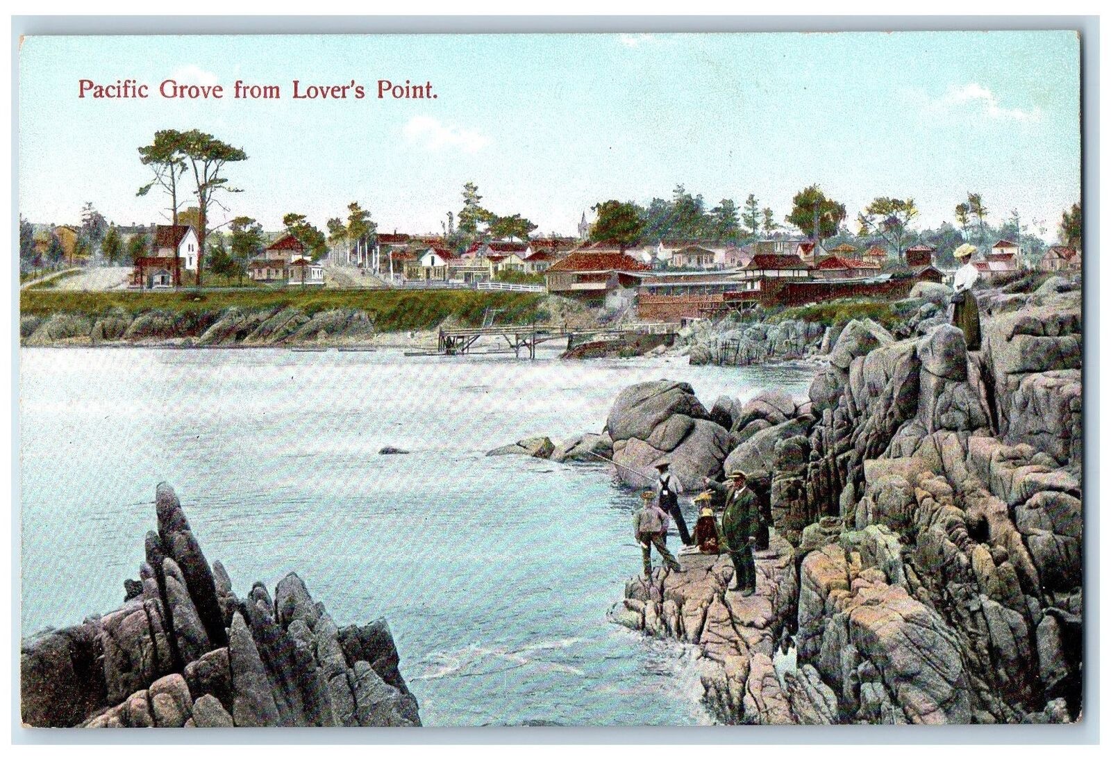 c1910\'s Pacific Grove Scene From Lover\'s Point California CA Unposted Postcard