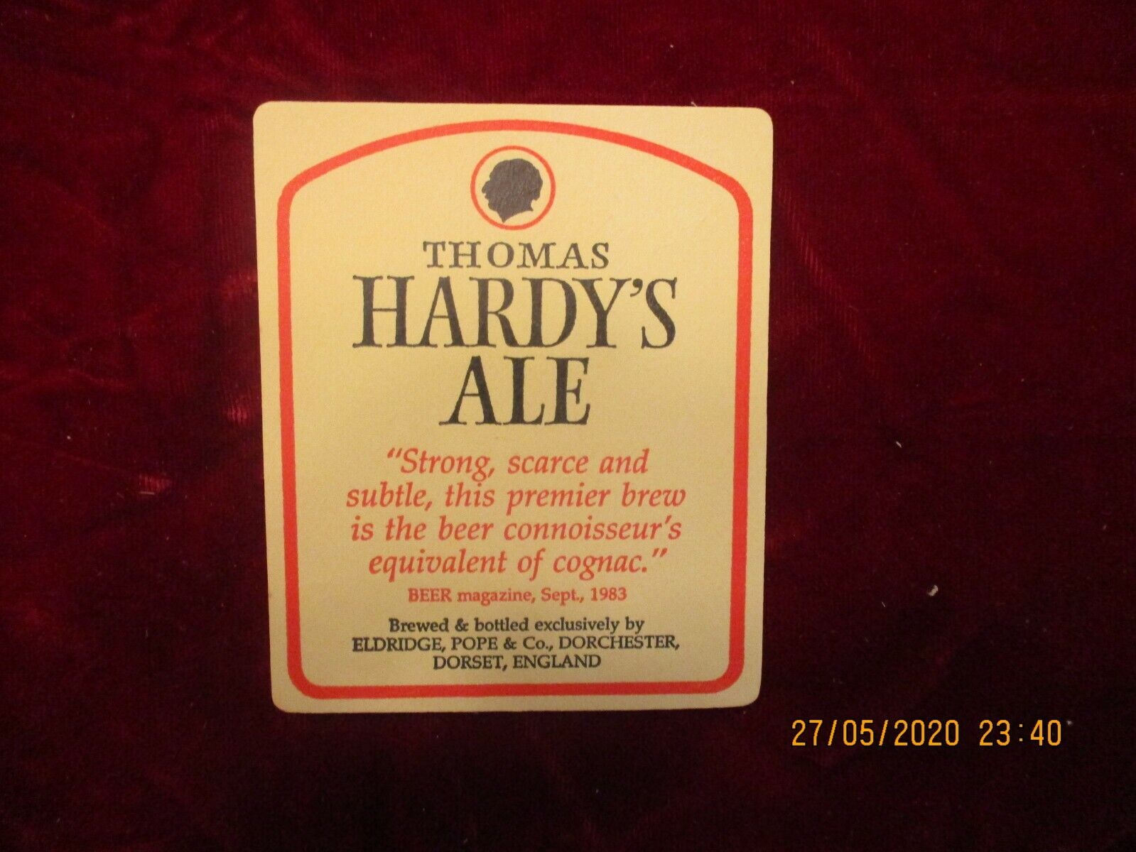 Thomas Hardy's Ale Coaster