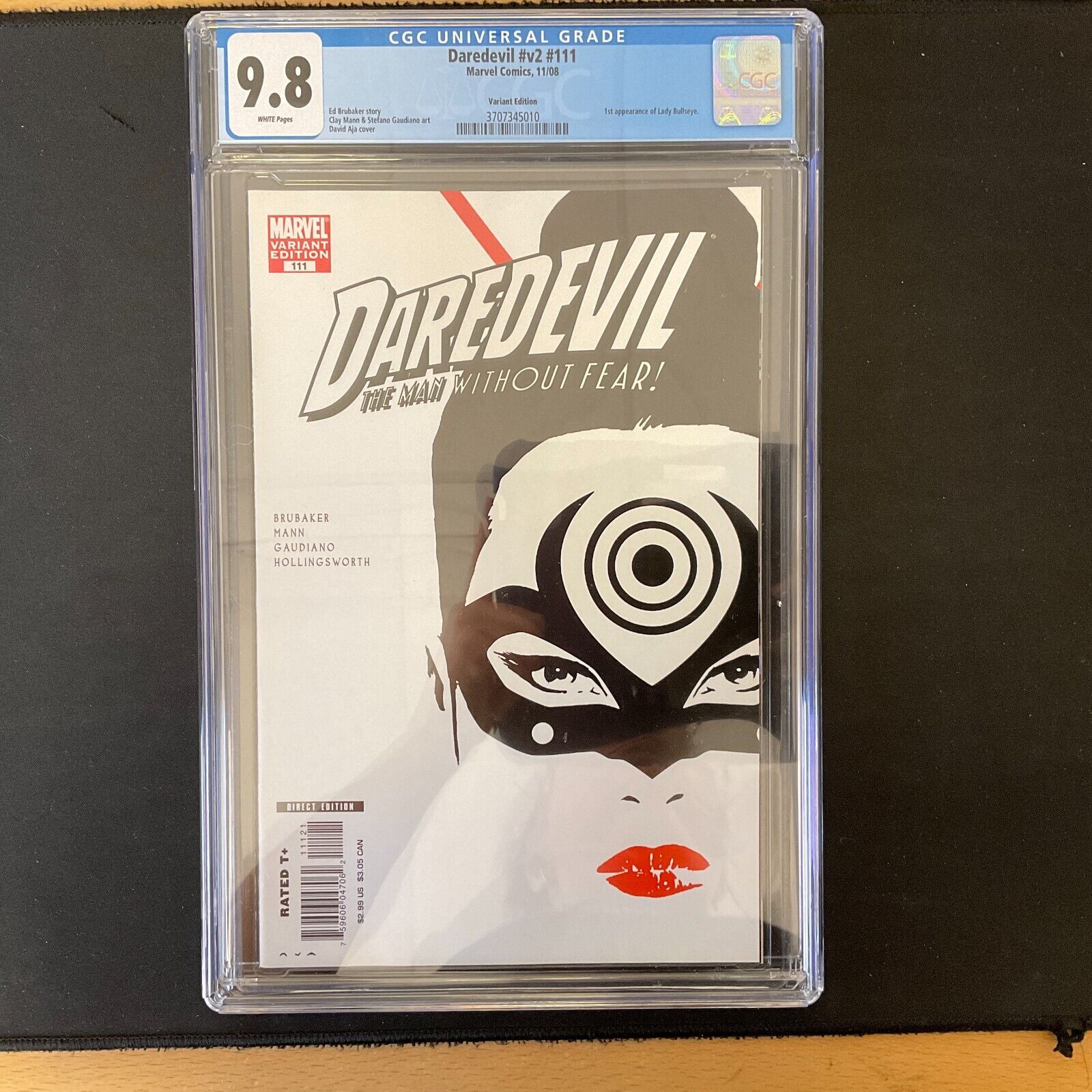 Daredevil #v2 #111  CGC 9.8 1st Lady Bullseye David Aja Variant Cover