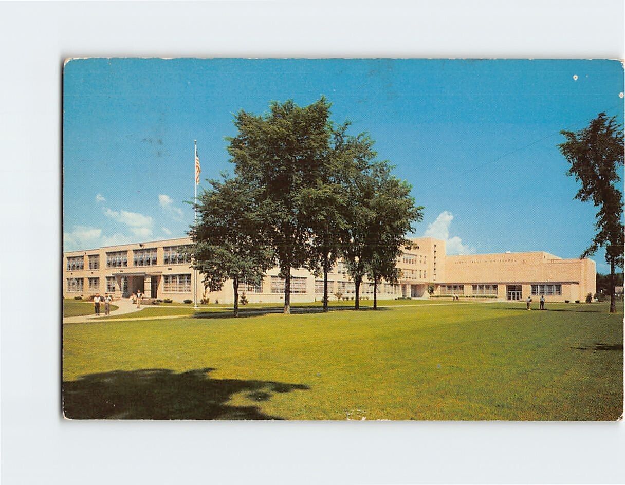 Postcard Glens Falls Senior High School, Glens Falls, New York
