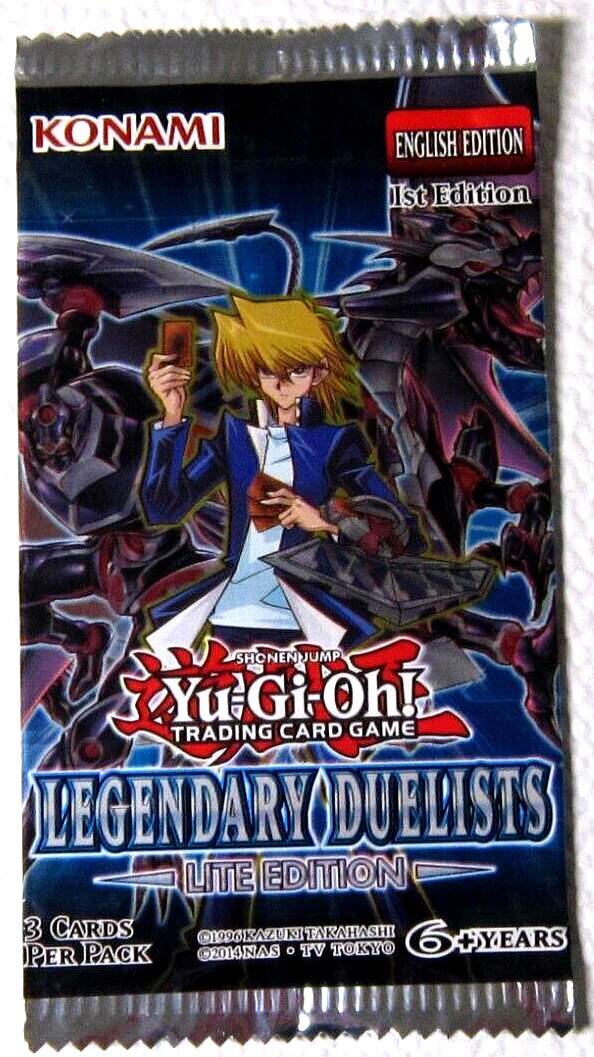 YuGiOh Legendary Duelists TCG 1st Lite English Edition 3 Card Booster Pack CCG