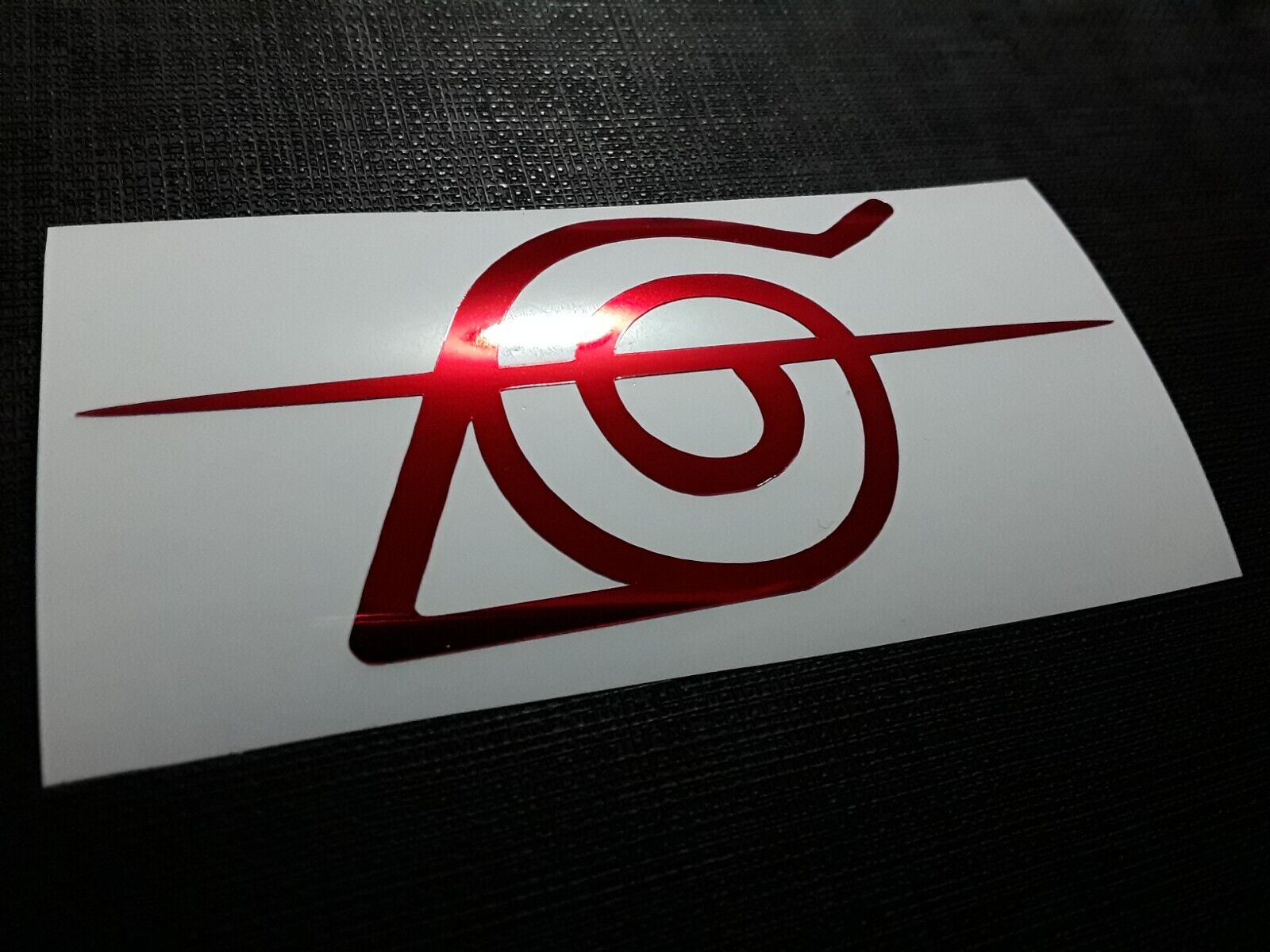 Naruto Itachi's Scratched Head Band Red Symbol Sticker Vinyl Decal Waterproof