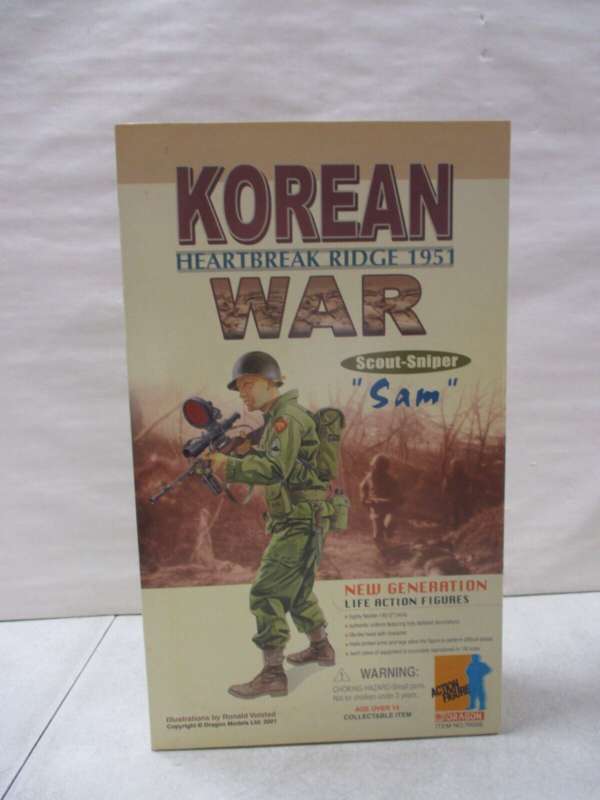 2001 Dragon Models Korean War Heartbreak Ridge 1951 Scout Sniper Sam