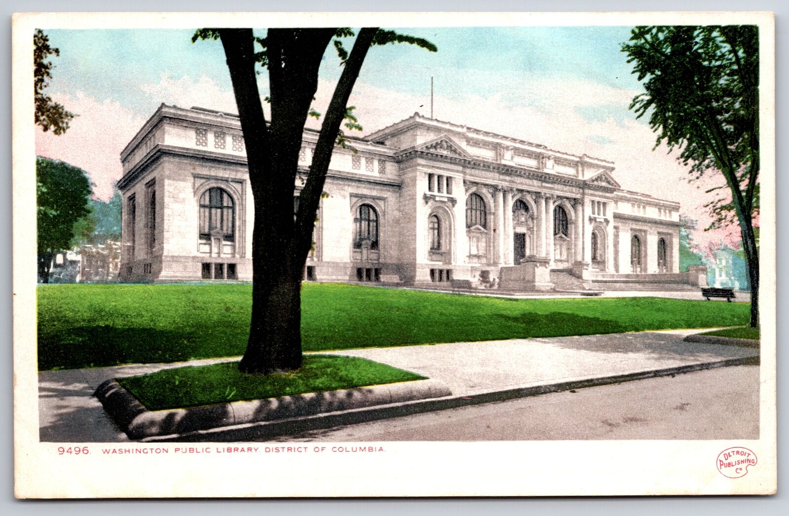 Washington DC~Washington Public Library~c1905 Detroit Publishing Postcard