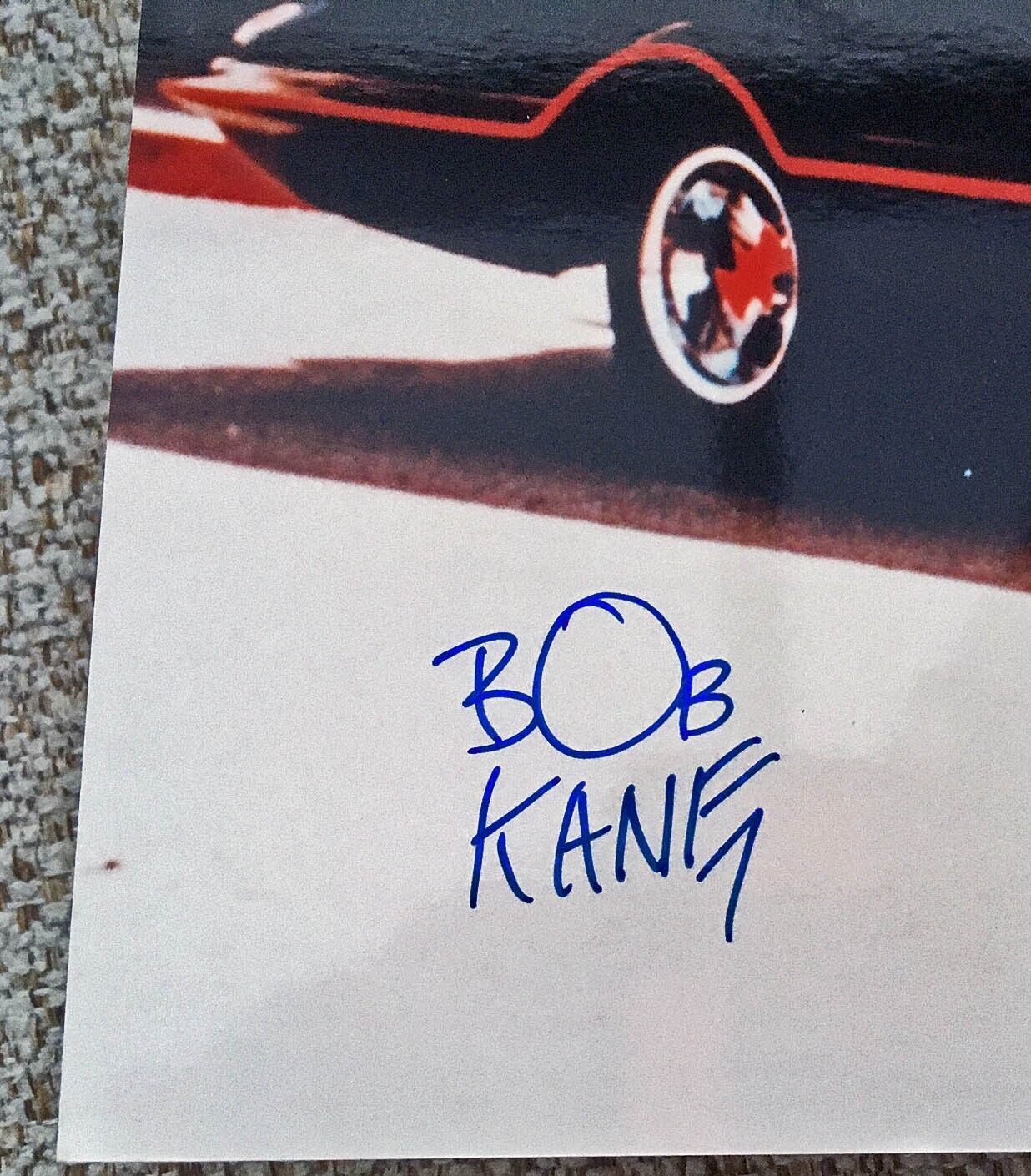 *RARE Signed Bob Kane BATMAN Photo + COA