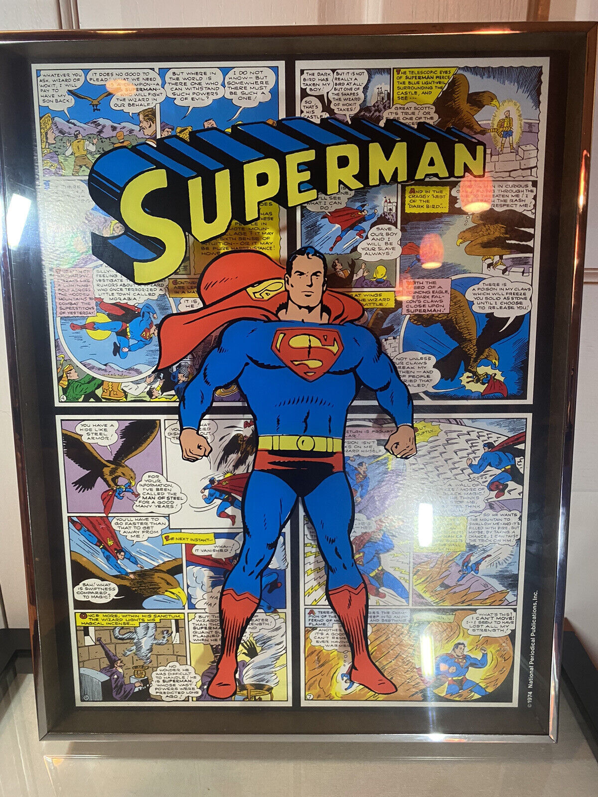 RARE SUPERMAN 1974 3-D SHADOW-BOX COMIC. Don’t Miss Out