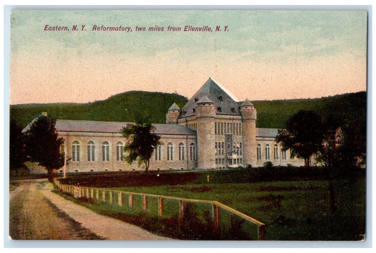 1908 Reformatory Two Miles From Ellenville Eastern NY Posted Vintage Postcard