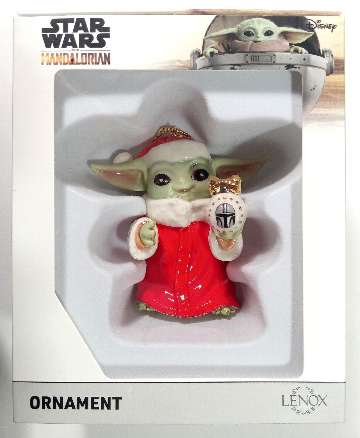 LENOX Star Wars The Mandalorian Grogu Christmas Holiday Ornament New