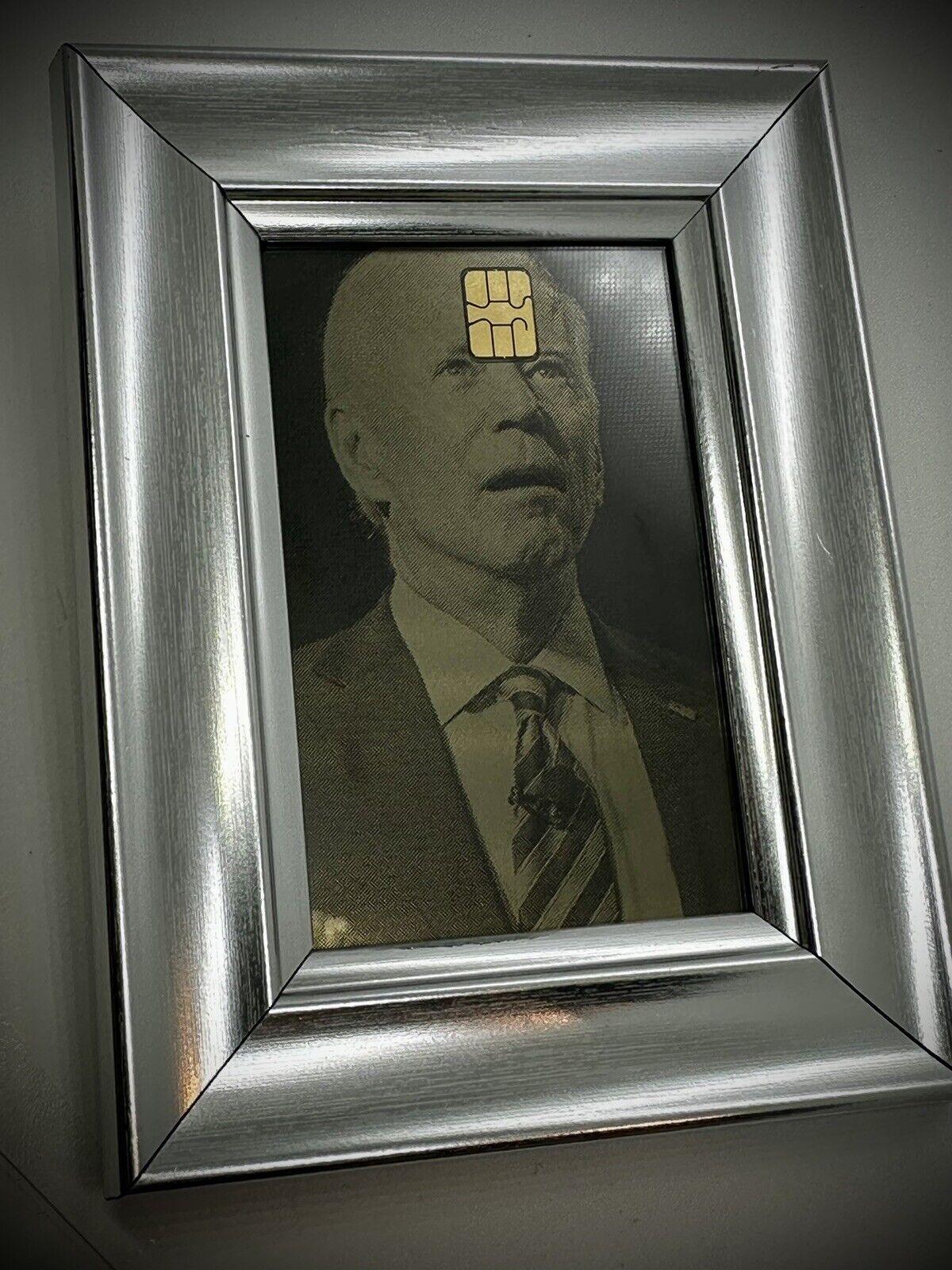Laser Engraved Photo Etching On Stainless Steel Card (matte black)