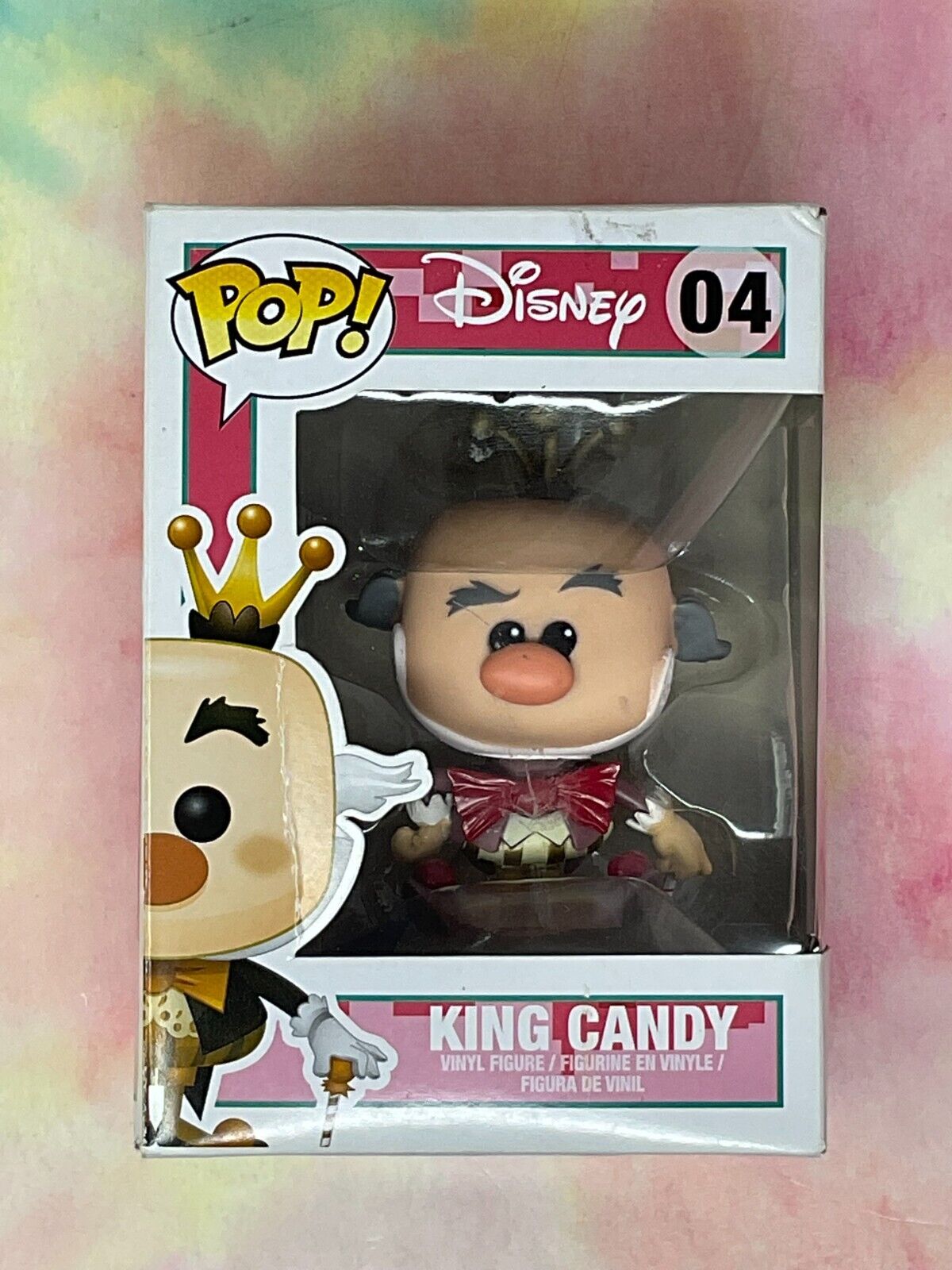 Funko Pop Disney Wreck it Ralph King Candy #04  NON-MINT BOX SEE PICS i03