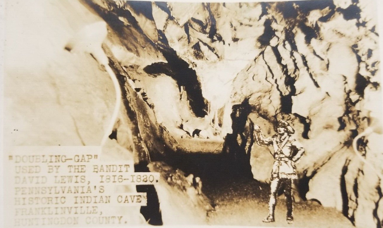 Vintage 1920\'s Indian Cave Franklinville Pennsylvania Real Photo Postcard