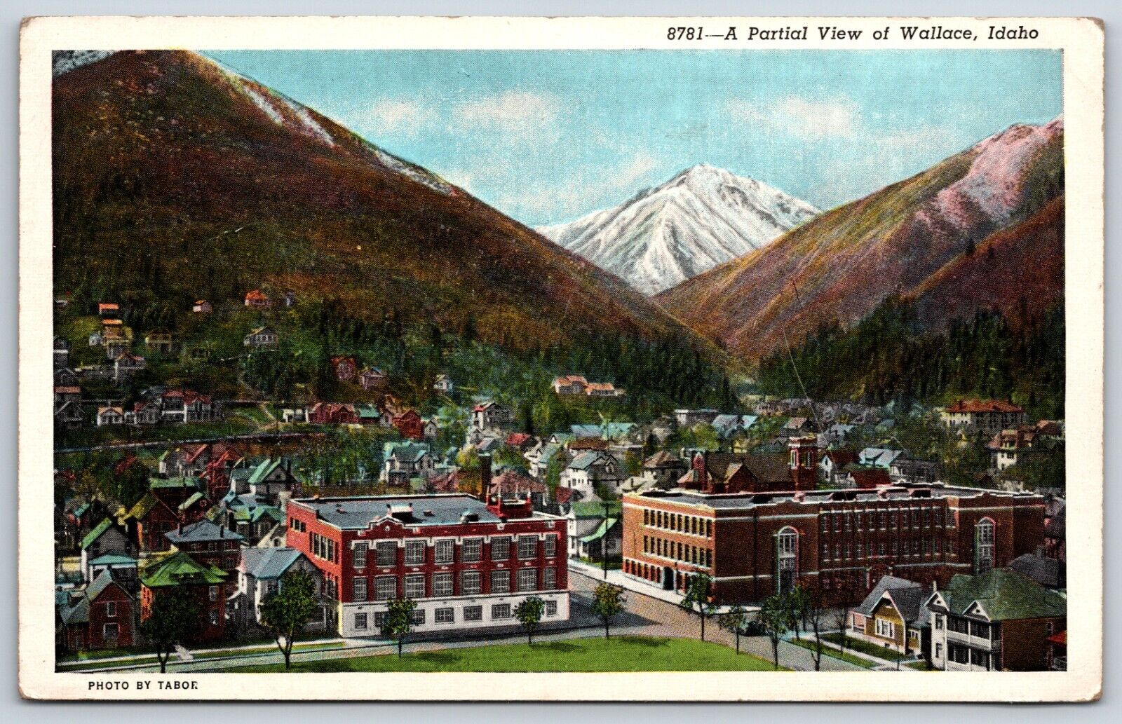 Postcard A Partial View Of Wallace, Idaho Unposted