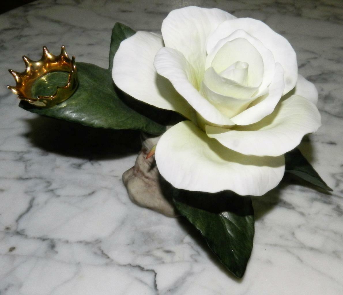 Boehm Signed Princess Diana England\'s White Rose F442 Limited Edition