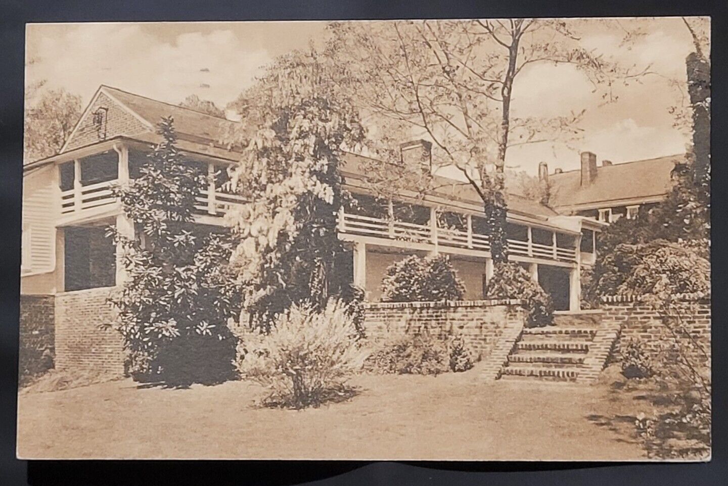 Farmington Country Club Charlottesville Virginia Albertype Postcard Old Quarters