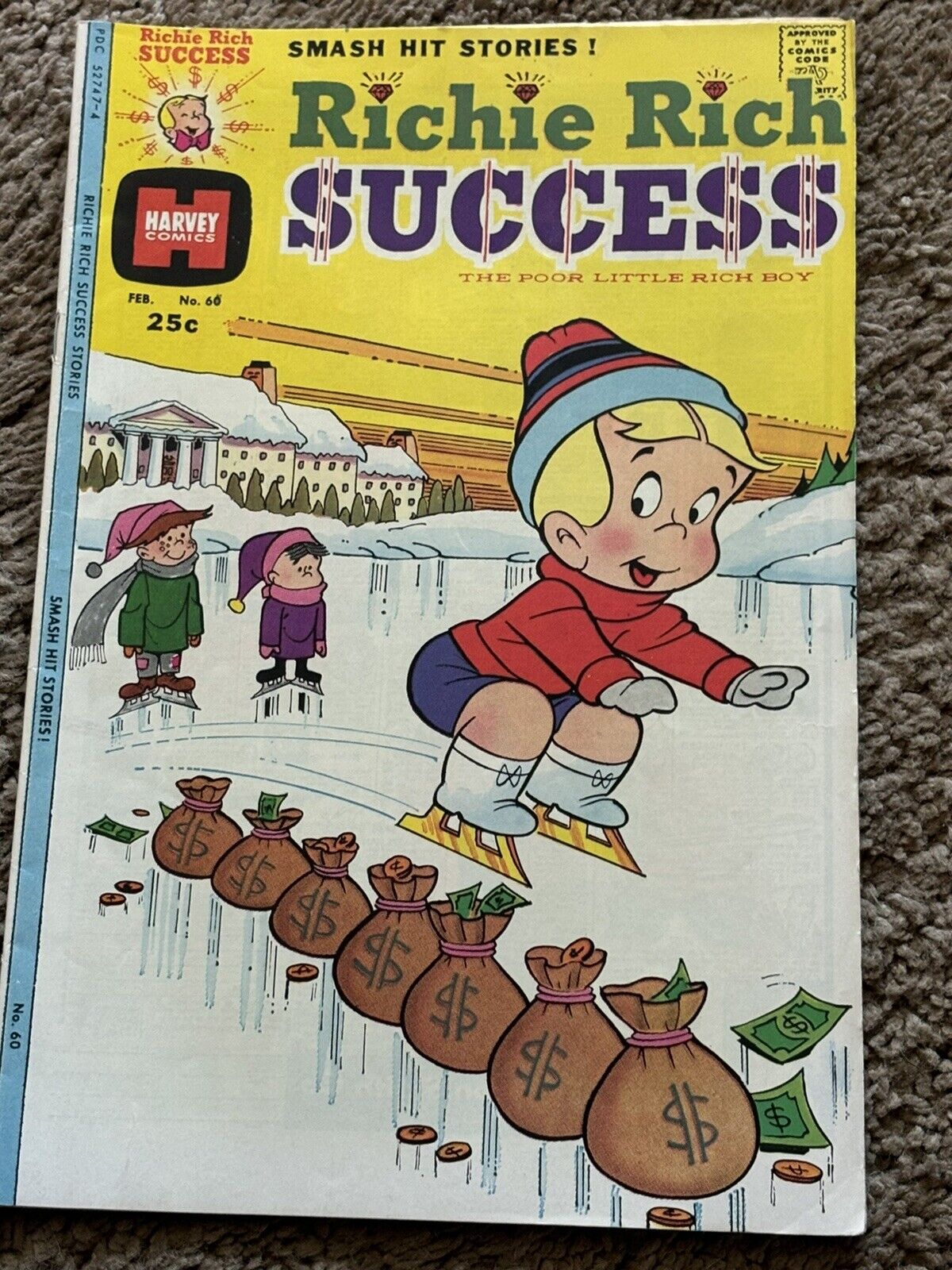 VINTAGE RICHIE RICH SUCCESS COMIC BOOK #60 1975
