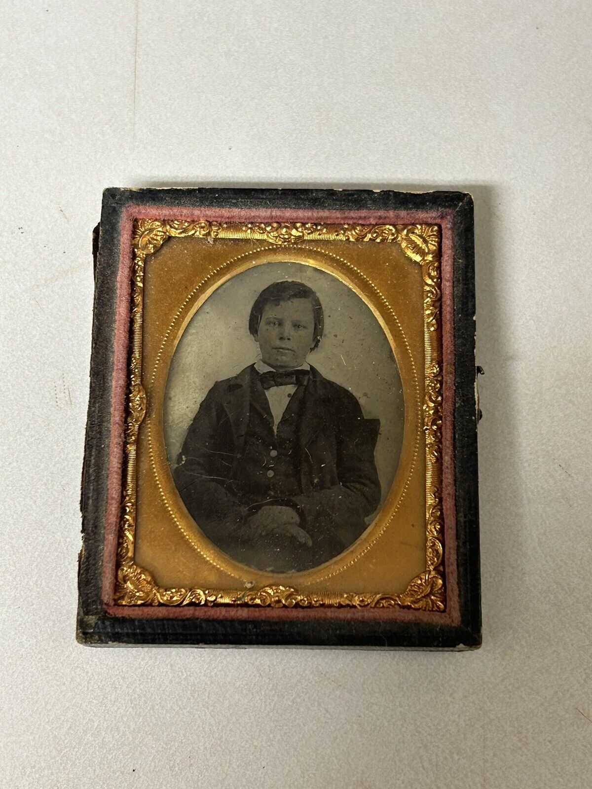 Antique Vintage Daguerreotype Photo Child