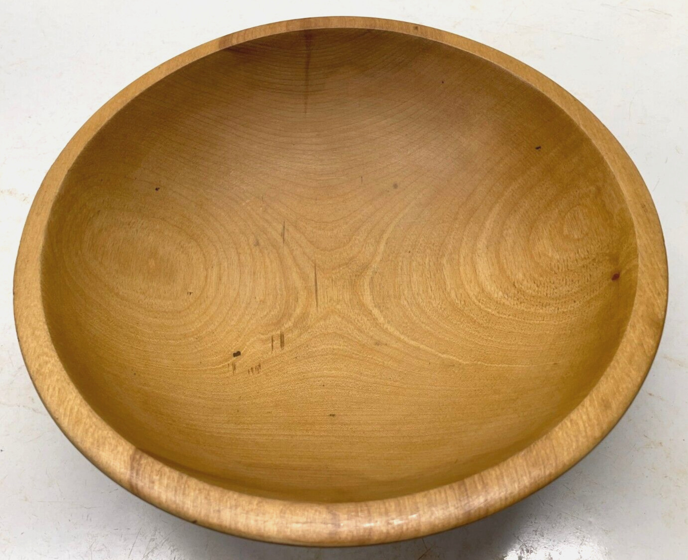 Vintage Primative Munising Wooden Bowl 11 1/4
