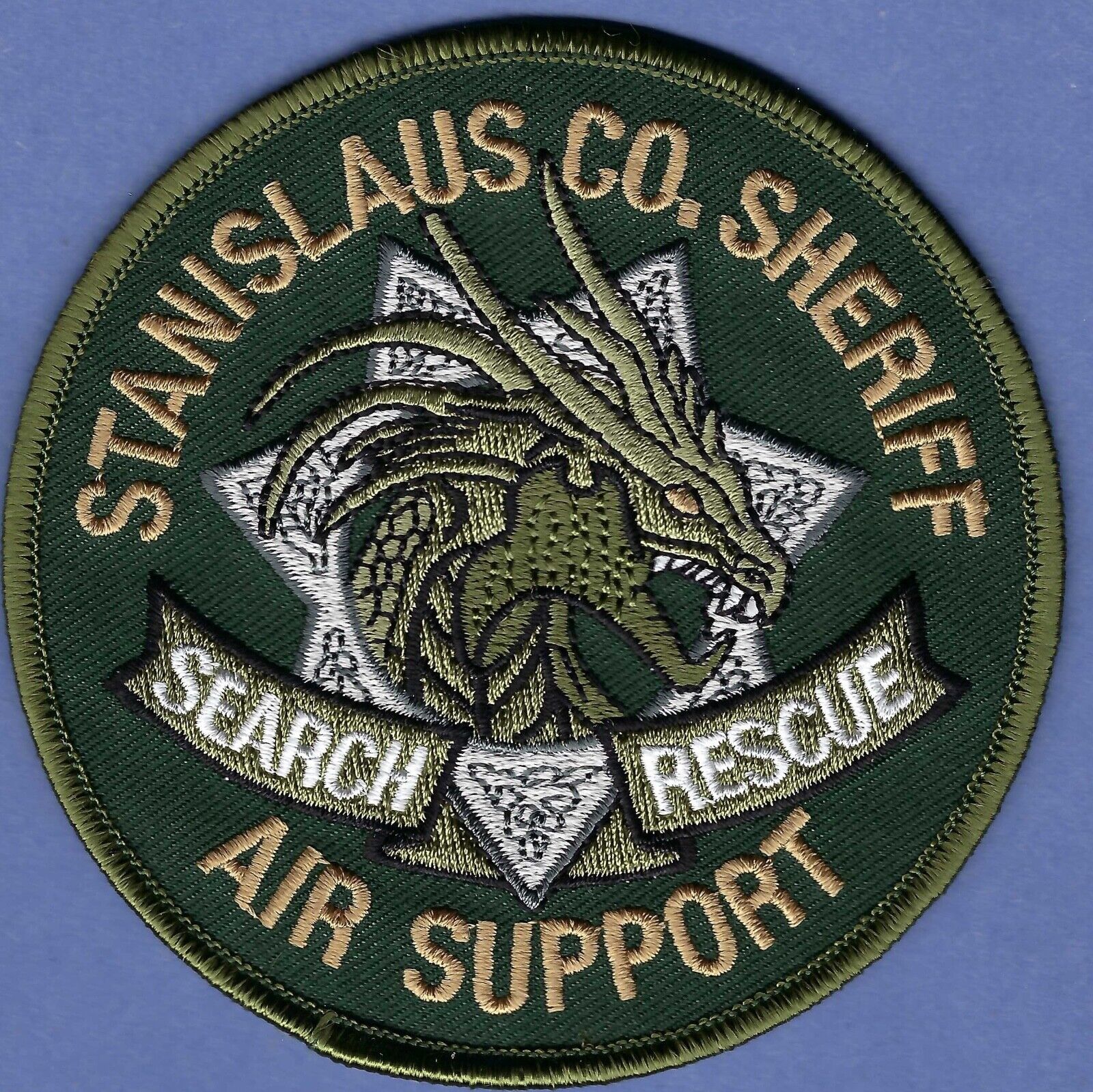 STANISLAUS COUNTY CALIFORNIA AIR SUPPORT SEARCH & RESCUE SHOULDER PATCH