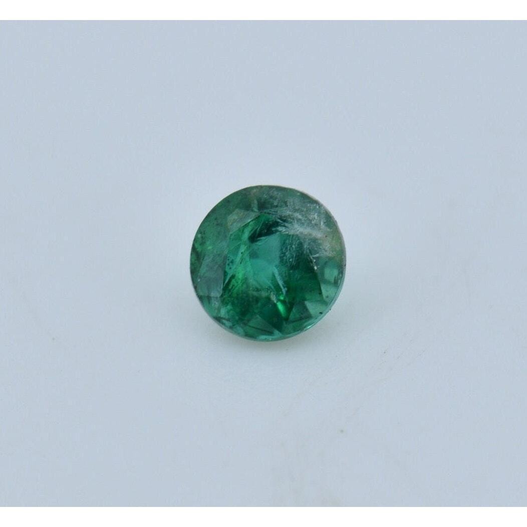 Emerald Round Cut 3.2mm Stone .15ct Small Natural Loose Gemstone