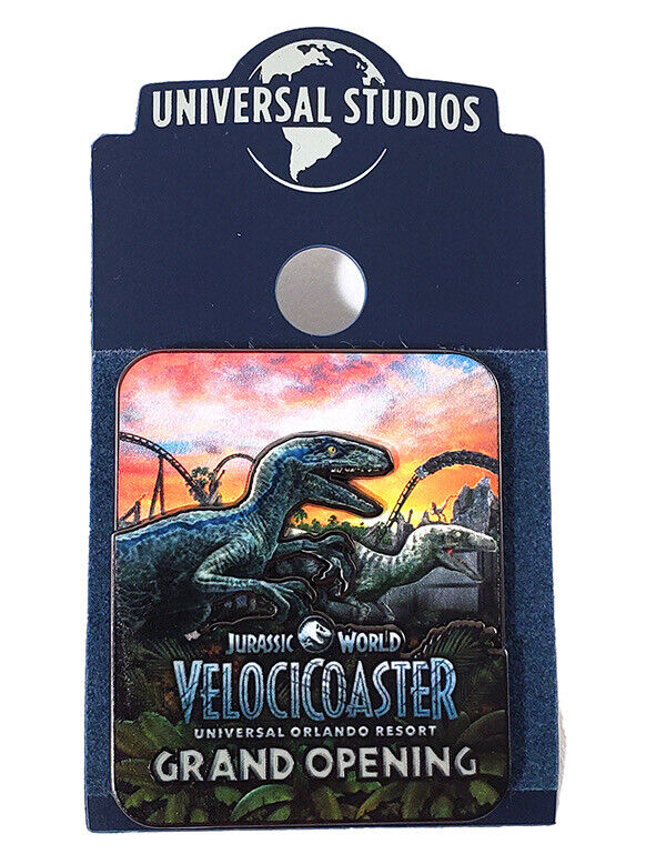 Jurassic World Universal Studios Parks Velocicoaster Raptors Grand Opening Pin
