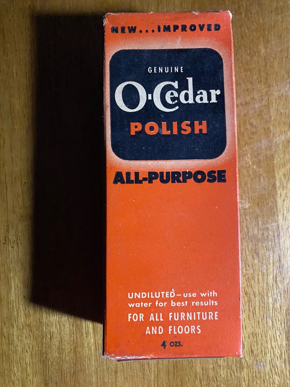 NIB O’Cedar Polish, Vintage, Box Unopened  , 4 Oz.