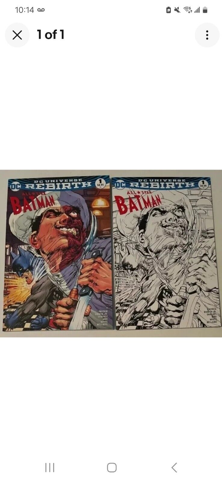 All-Star Batman  #1 DC Regular and Variant by Neal Adams Lot of 2 NM 2016 