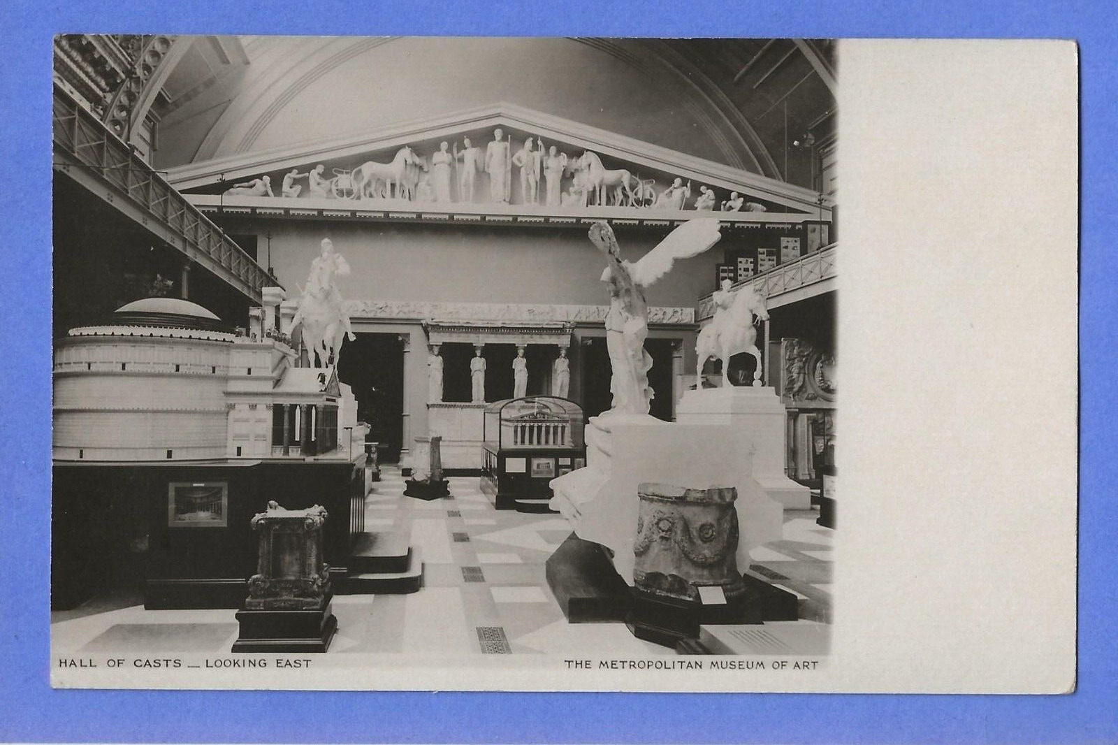 RPPC Hall of Casts - New York Metropolitan Museum of Art -1905 Vintage Postcard
