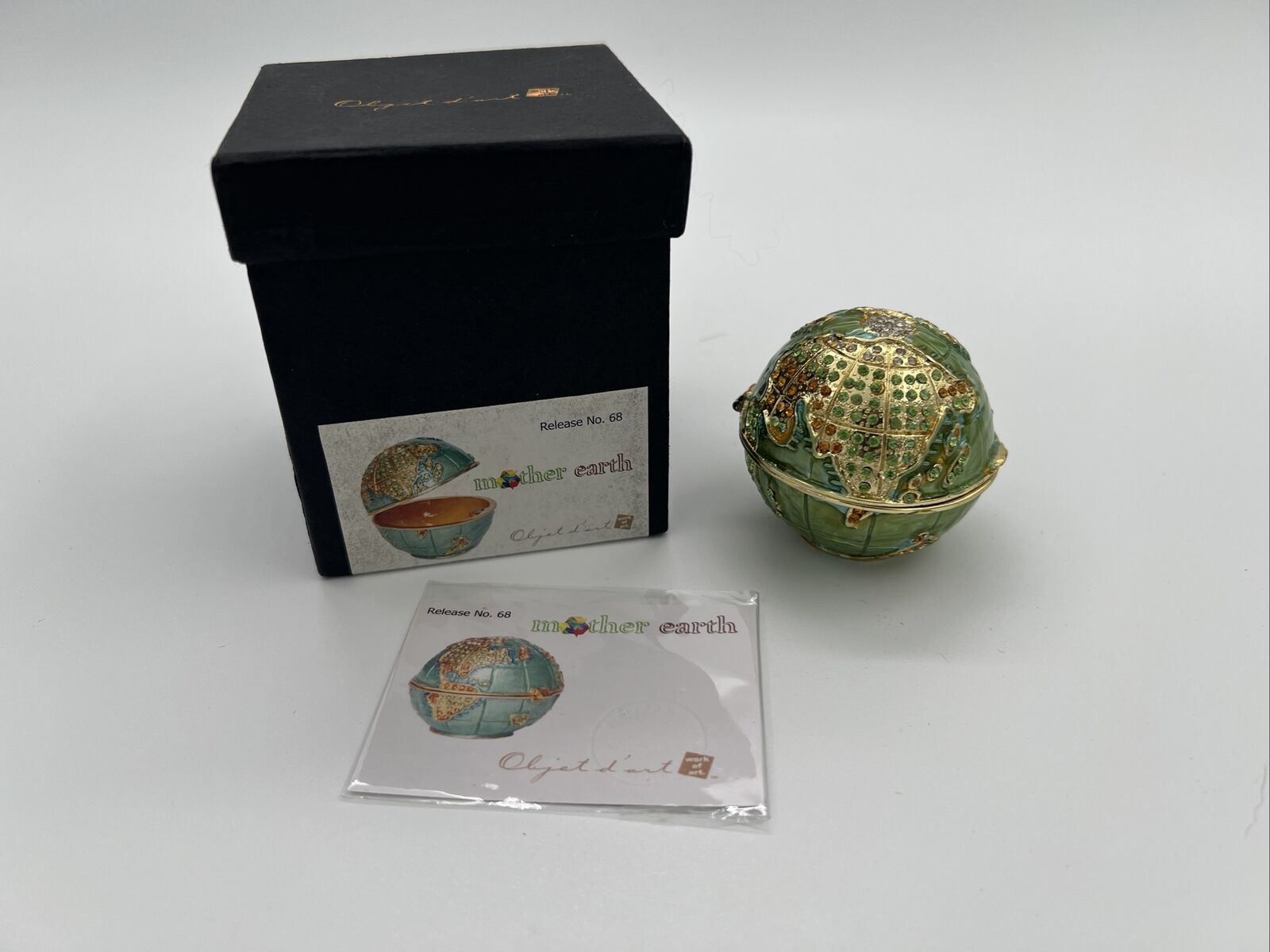 Objet D’art Artform ‘Mother Earth’ Collectible Trinket Box, NIB, Release #68 