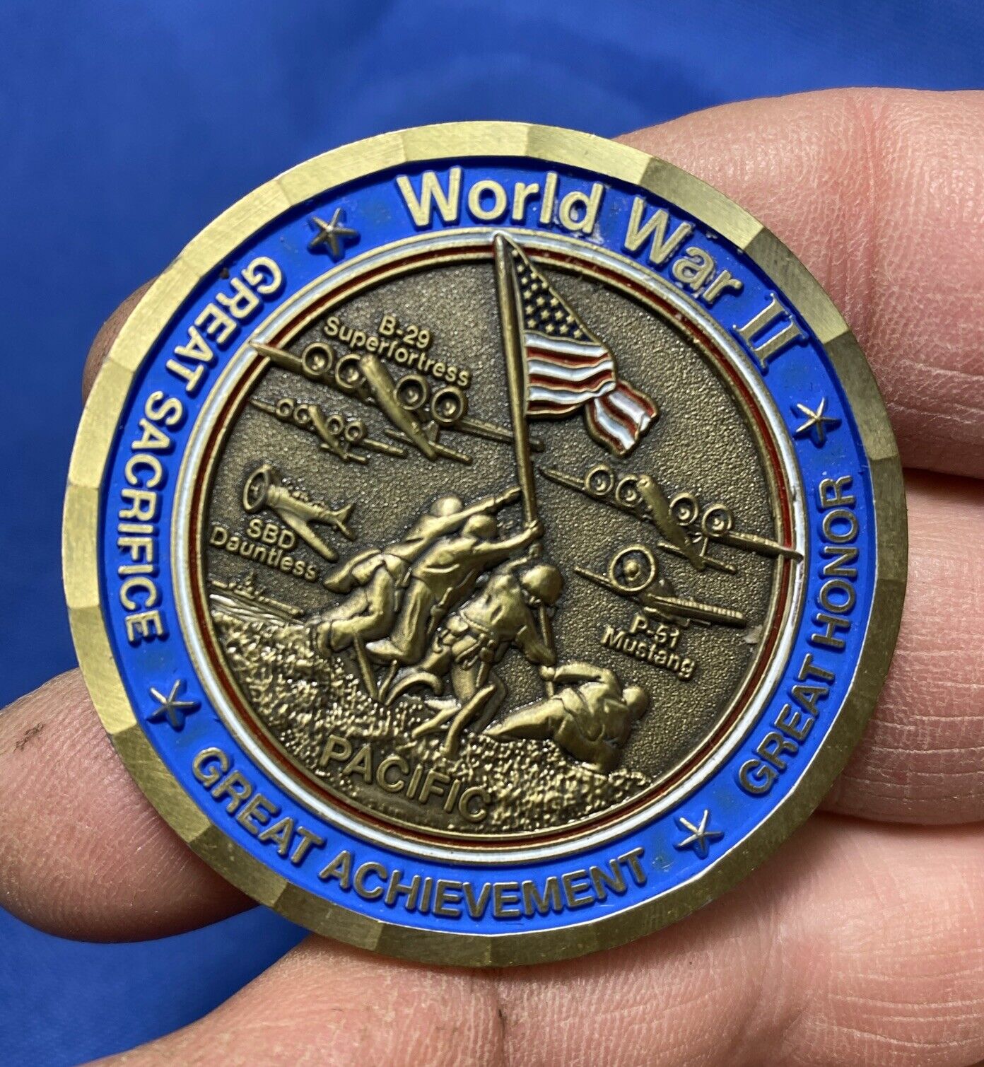 THE BOEING COMPANY WORLD WAR II THE GREATEST GENERATION CHALLENGE COIN 1934-1945