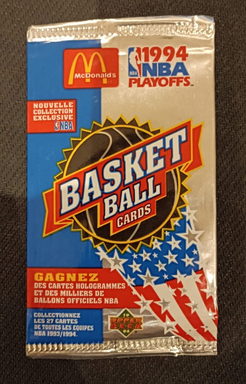 McDonald's UPPER DECK Booster - NBA BASKETBALL Playoffs - 1994 - Sealed - RARE 
