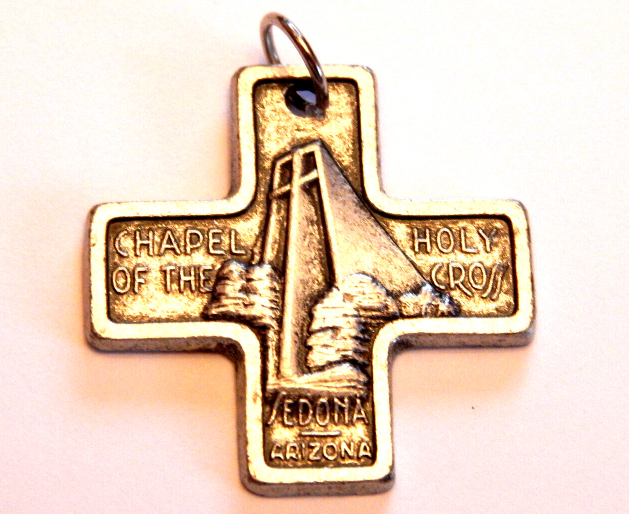 Rare Vintage Chapel Of The Holy Cross Roman Catholic Medal Pendant Arizona
