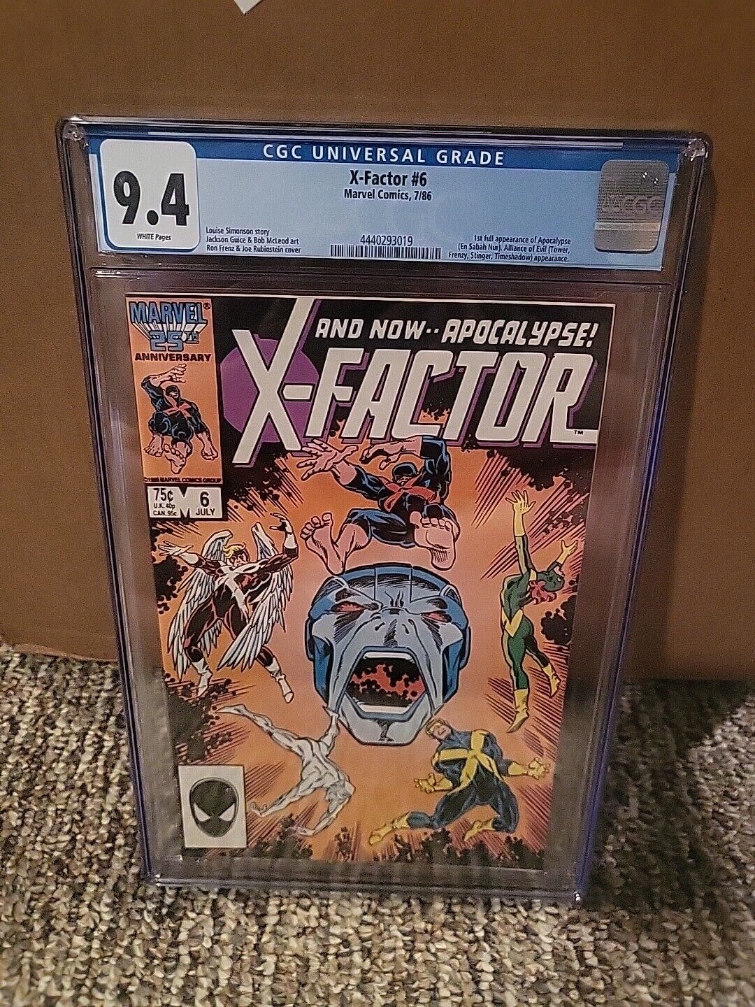 X-Factor #6 CGC 9.4 1st Full Appearance Of Apocalypse