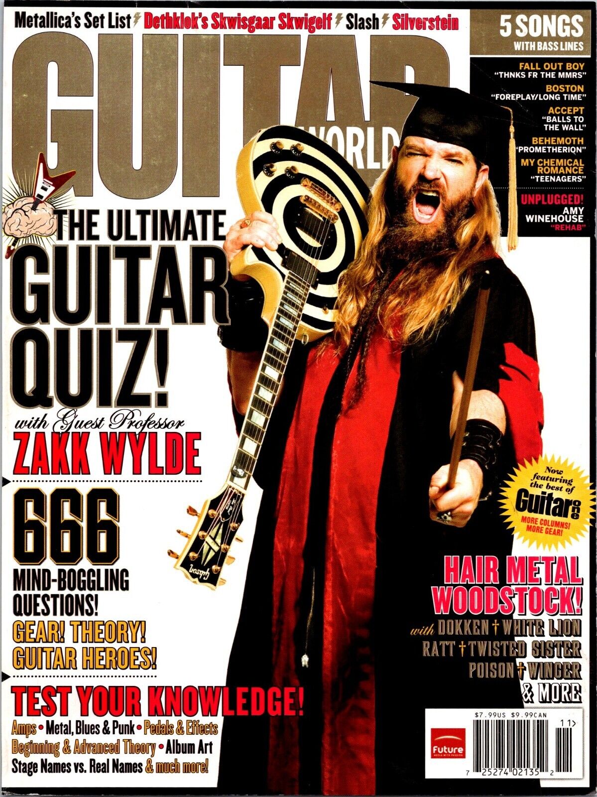 Guitar World Cover Guitar Quiz Original Print Ad
