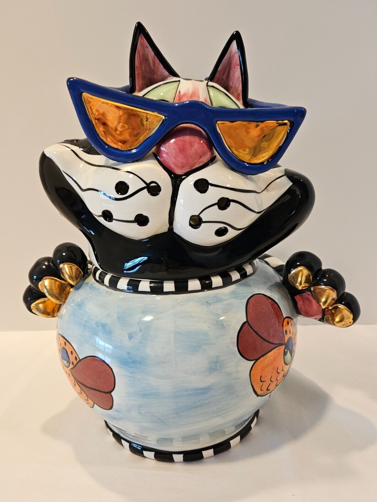 Swak Clancy the Cat Character Collectible Candle Holder 10.75\