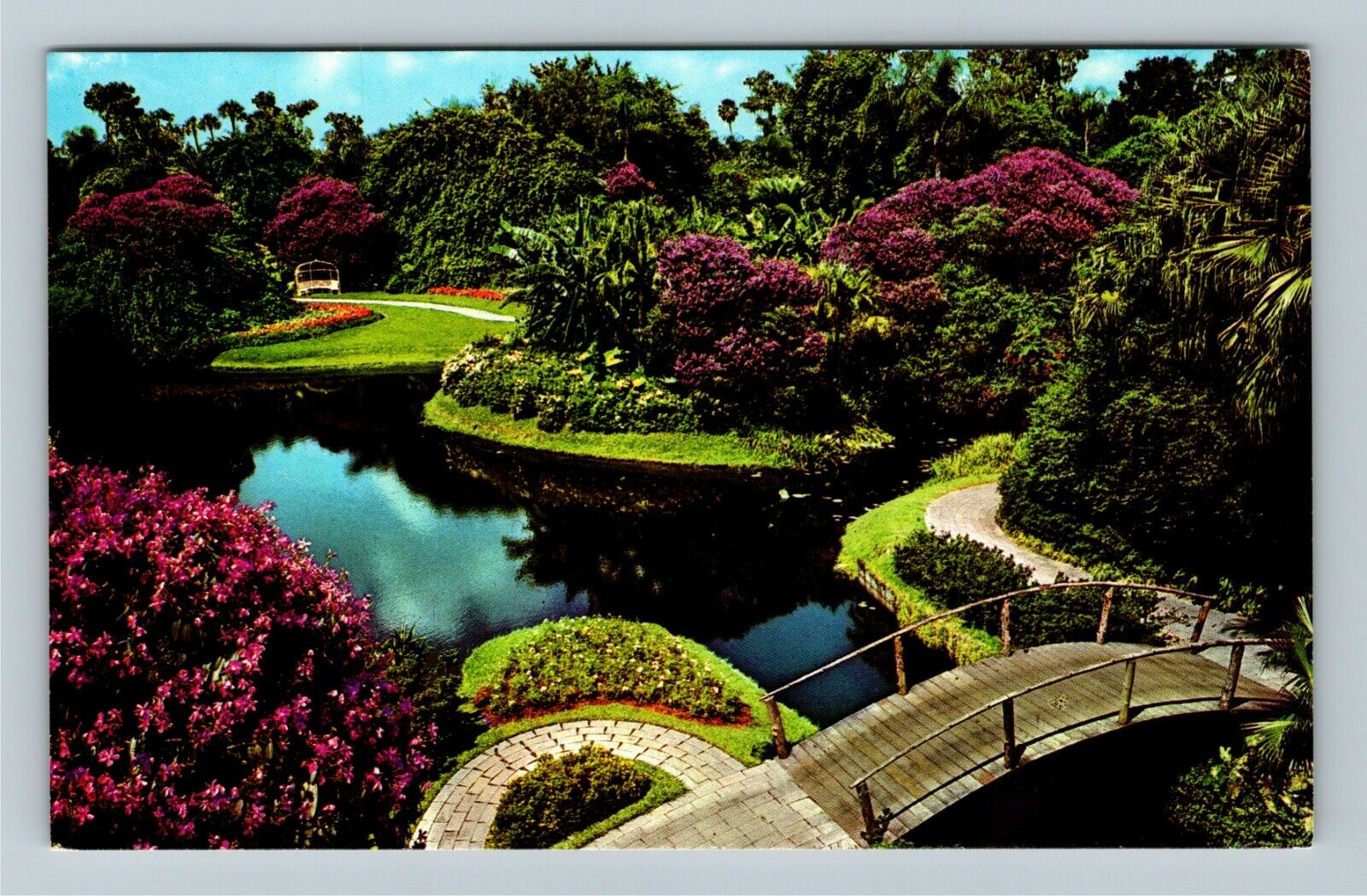 Winter Haven FL-Florida Florida\'s Cyprus Garden Tourist Sight Vintage Postcard