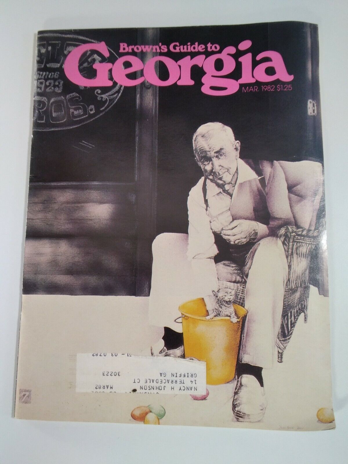 Georgia Brown's Guide Magazine Vtg 1982 Rare Ads ATL Newnan Macon Savannah Vesta