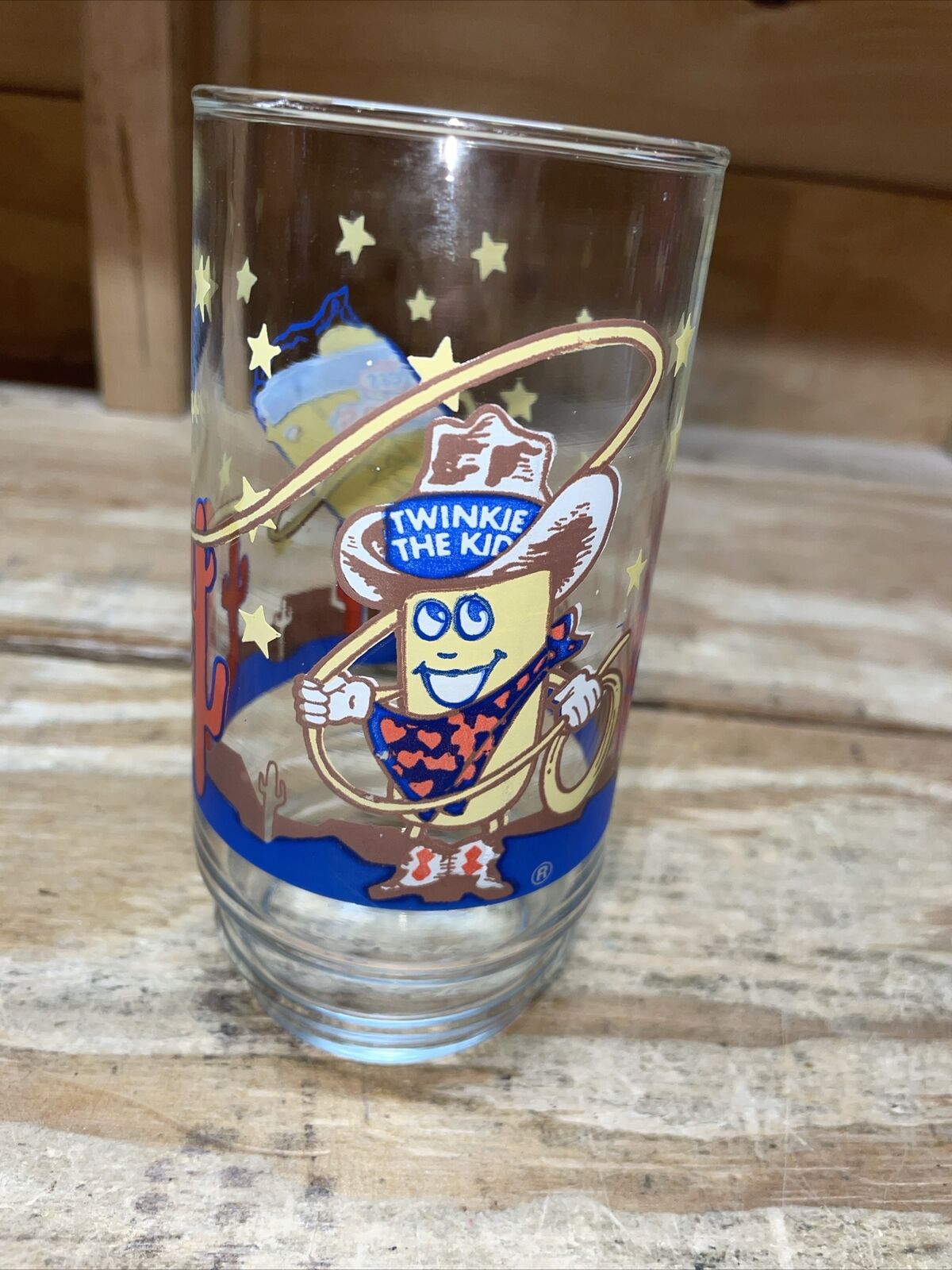 Vintage Hostess Twinkie The Kid Advertising Drinking Glass - 5.75\