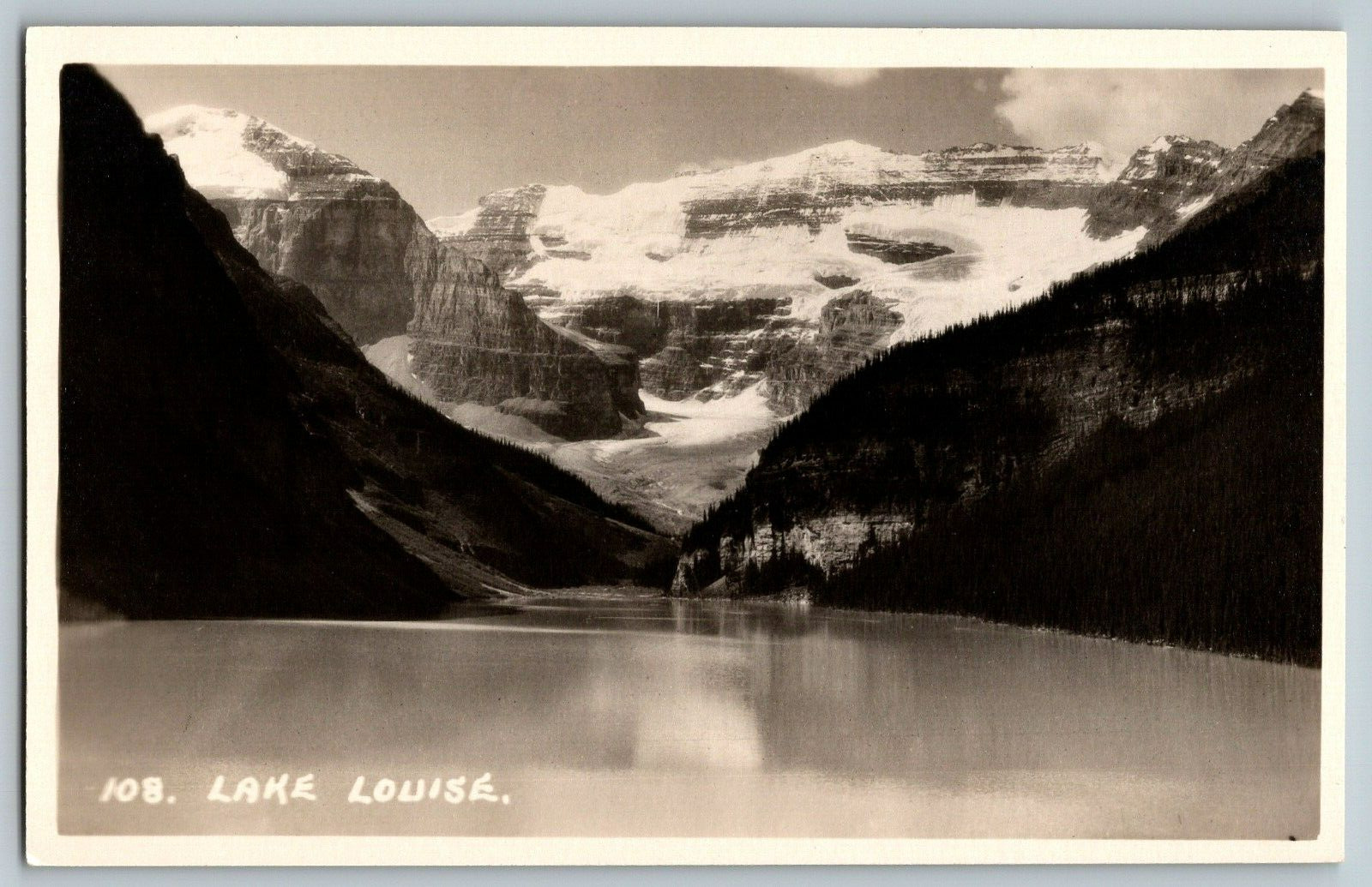 RPPC Vintage Postcard - Lake Louise Canada 1938 - Real Photo