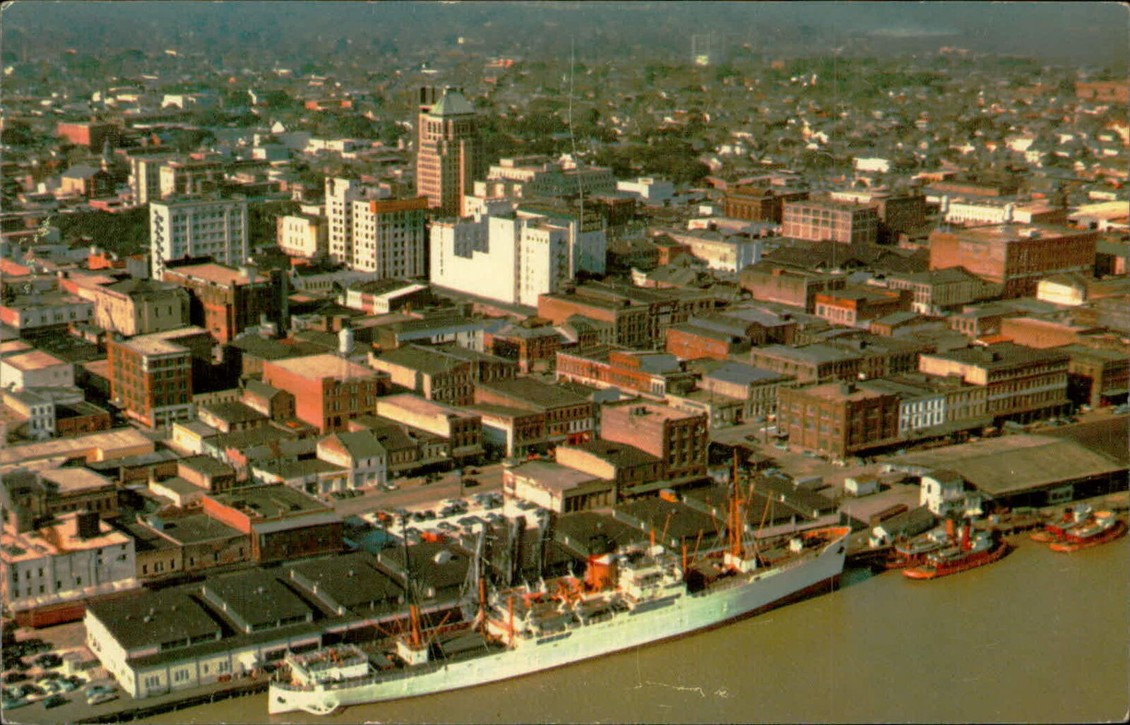 Postcard: MOBILE, ALABAMA... An aerial view