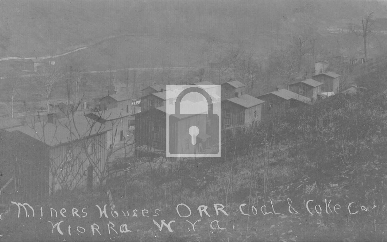 Coal Miners Houses Camp Preston County Hiorra West Virginia WV Reprint Postcard