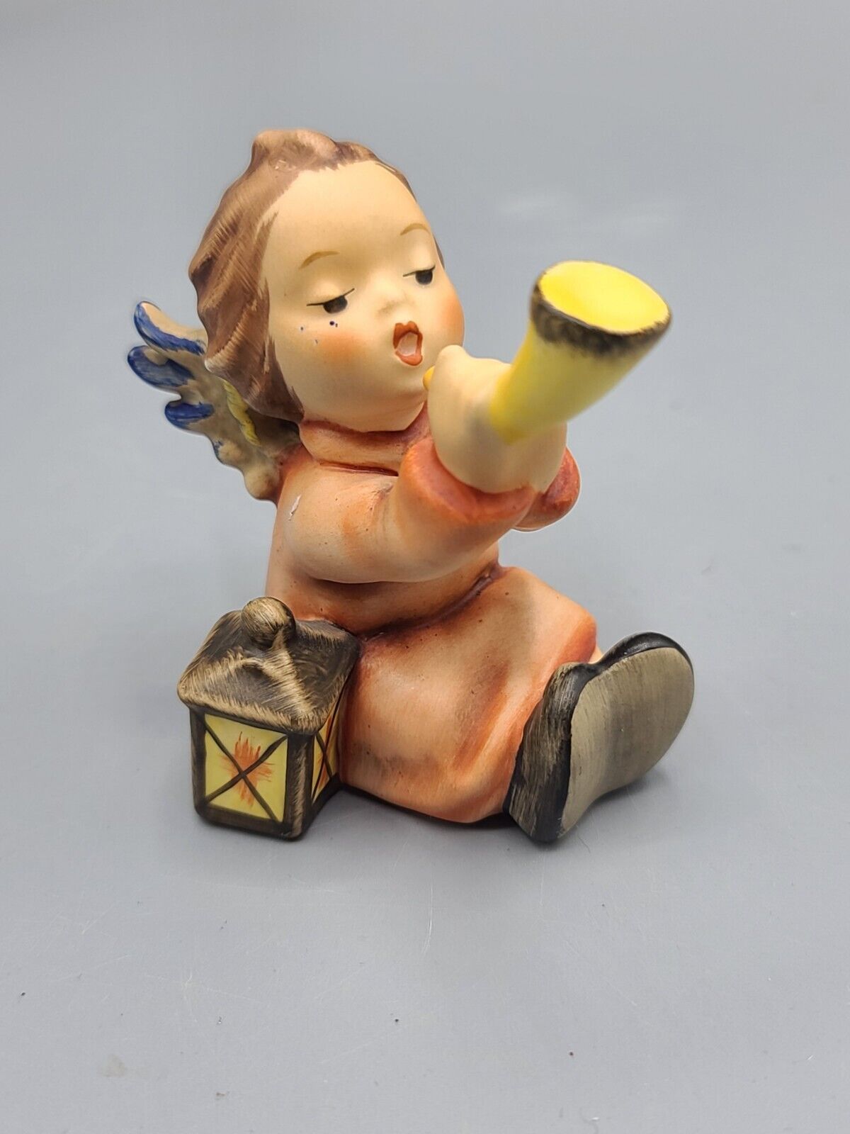 Vintage 1970'S Angel Blowing Horn Figure Bu Goebel